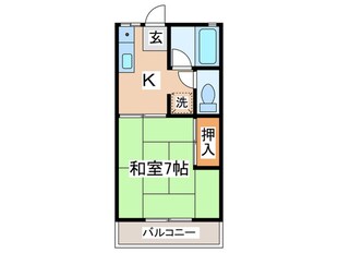 第二唐沢コーポの物件間取画像